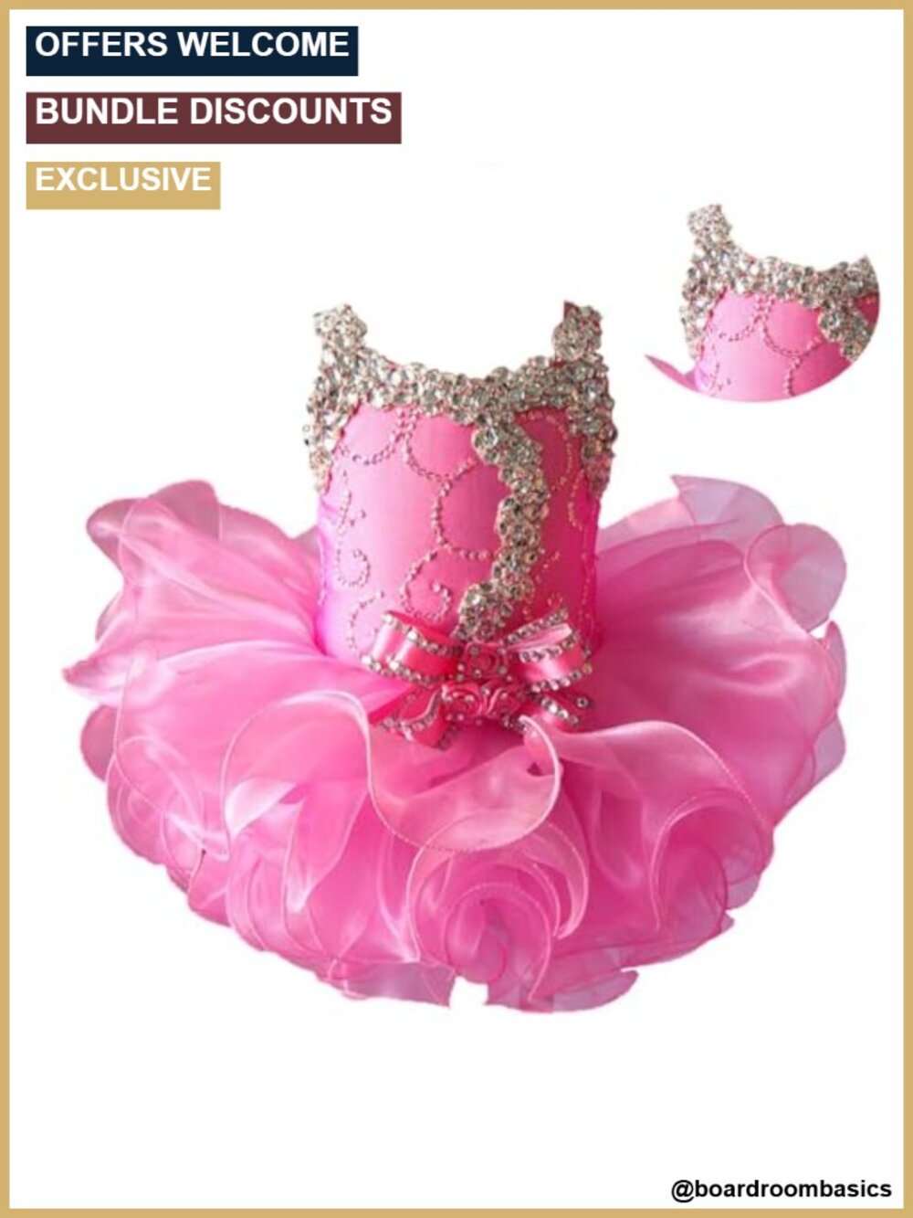 Girls Beaded Pageant Dress Sleeveless A-Line Birthday Special Occasion